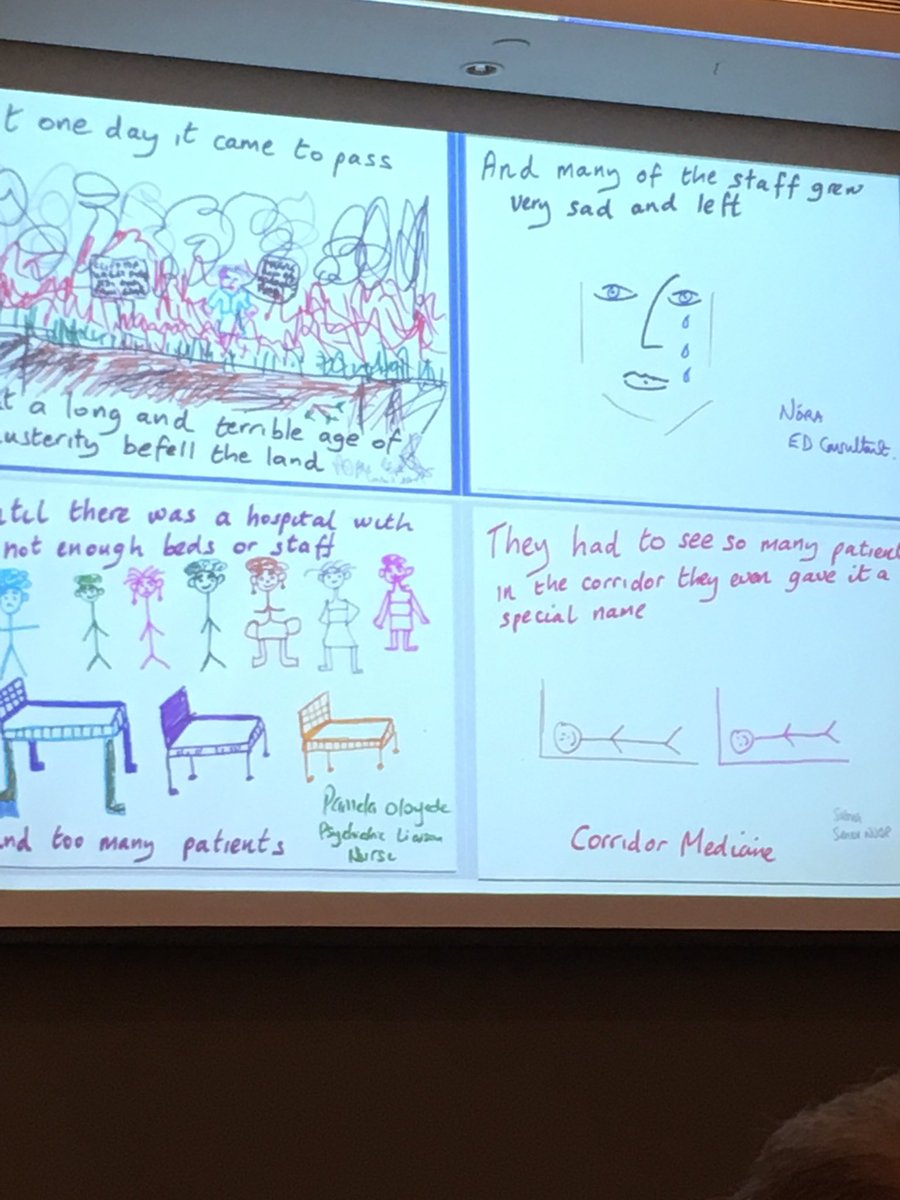 <a href="/heidi_ed/">heidi edmundson</a> using creativity to illustrate the issue of wellbeing in the ED and how this is essential to retention  #hee_uec