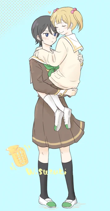 チューバ抱っこ さっちゃんみっちゃん 