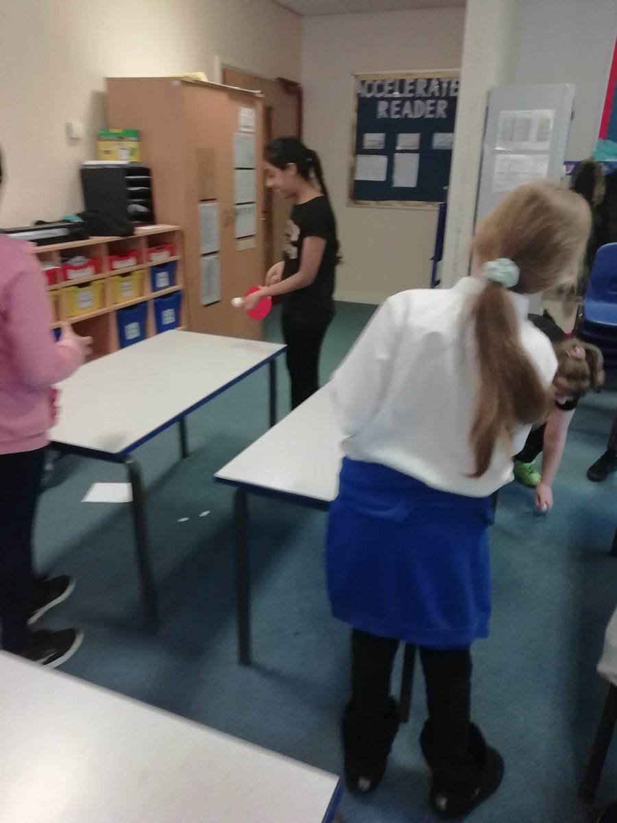 Rowlatts_TMET's tweet photo. Year 6 girls are developing their hand eye coordination this morning on their first practical pong pong lesson. #rhpe #skills https://t.co/GcqANcvfJE