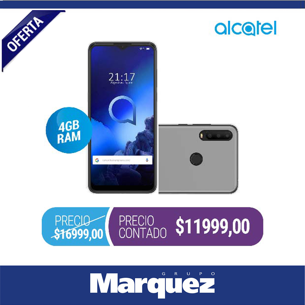 GrupoMarquezLP's tweet photo. #CELULAR #ALCATEL 3X - HD+IPS 6,52" - LECTOR DE HUELLAS - RECONOCIMIENTO FACIAL - TRIPLE CÁMARA PRINCIPAL 16Mp+8Mp+5Mp - OCTA CORE - ROM 64Gb - RAM 4Gb - ENCONTRALO EN #GRUPOMARQUEZ https://t.co/rSv4JHnza0