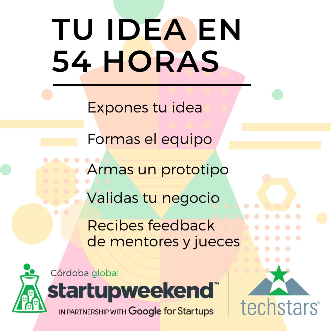 swcordobaodb's tweet photo. Se buscan personas que quieran pasar un fin de semana desarrollando una idea.
Mas info en https://t.co/06quRs50uf
#emprendimiento #startup #SWODB2020 https://t.co/5vEXTCiGMD
