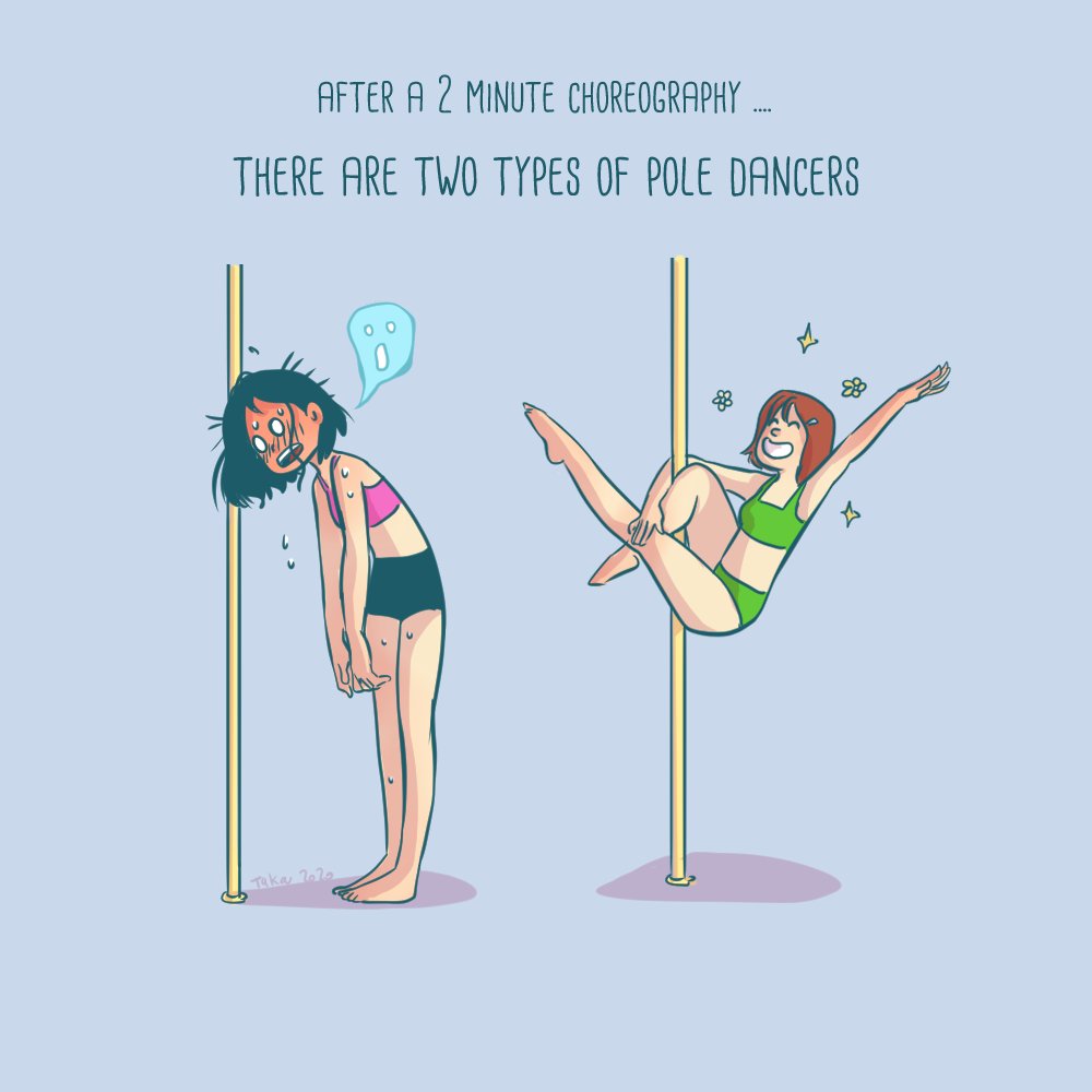 JulietteTaka's tweet image. Definitely the one on the left... 👻
#poledance #choreography #twotypes #soTired #noStamina #dance