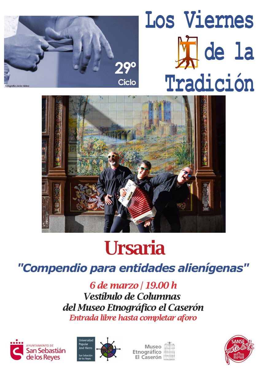 Perdérselo sería un pecado.
diariofolk.com/noticia/ursari… <a href="/Diariofolk/">Diariofolk</a> #LosViernesDeLaTradición Mañana viernes 06MARZO2020 en #SanSebastianDeLosReyes