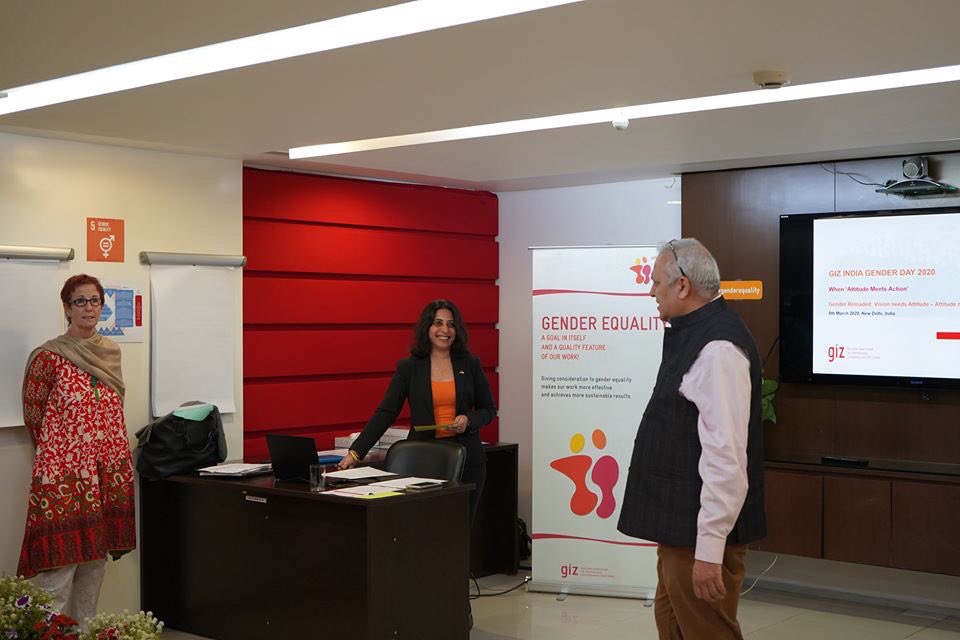 Scherry_Sc's tweet photo. When @giz_gmbh launches the #GenderWeek : @giz_india organises the internal gender day.
“Gender equality is fundamentally a question of power”. #IWD #IWD2020 #GenderReloaded #GenderMatters https://t.co/uIhn0G3D0W