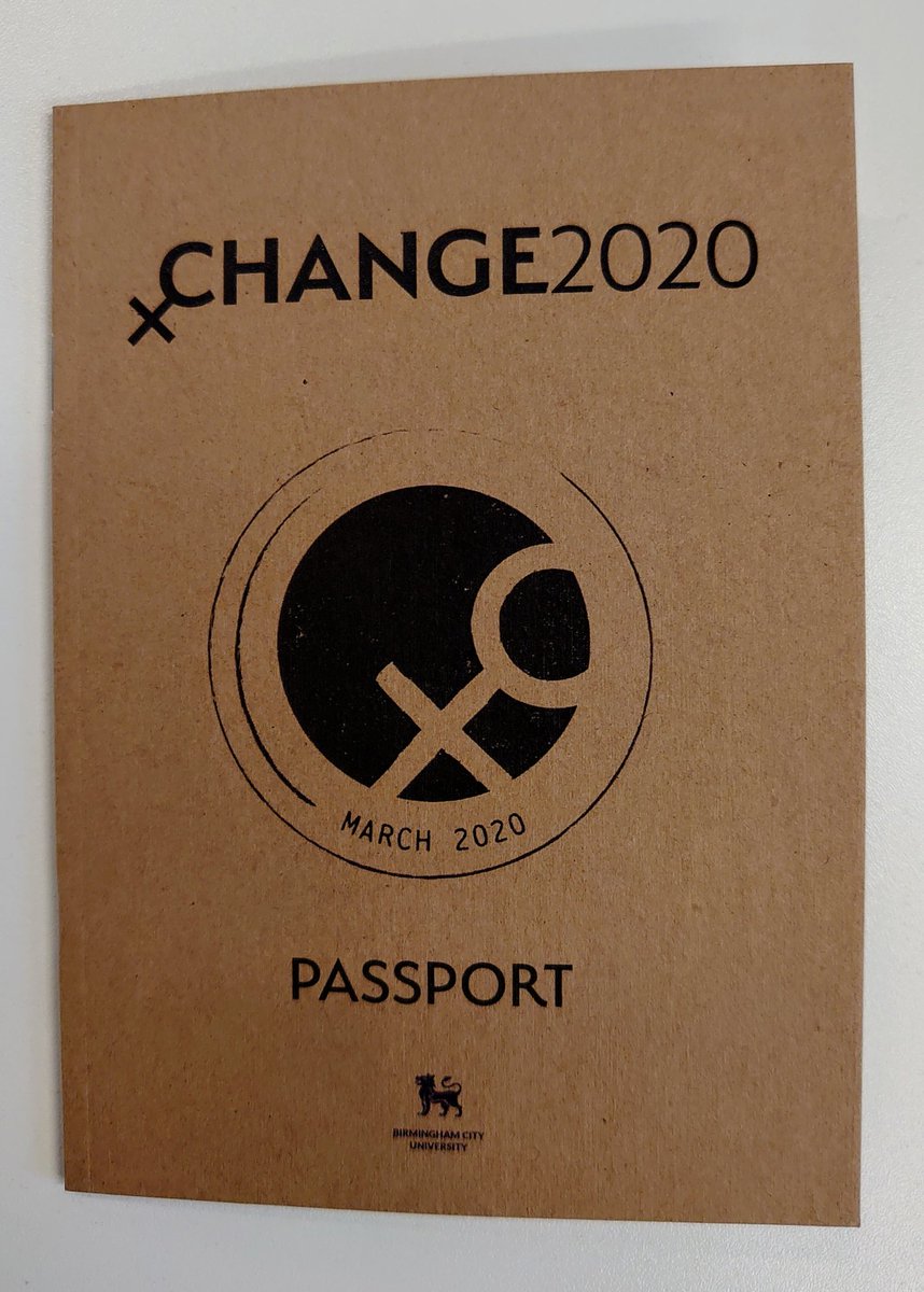 XChange2020's tweet photo. You asked for another #festival #passport, Jessica Hughes, final year @myBCU #VisComms student created it for you. It's arrived!! @bcu_adm #IWD2020 https://t.co/IkWmBParg9