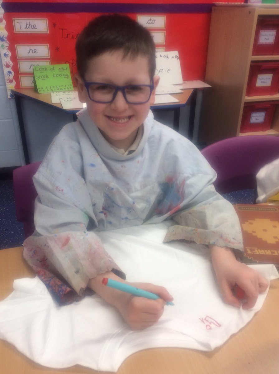 GPSBeech's tweet photo. Now for the making! Y1 are having a great time transferring their T-shirt designs on to their T-shirts @Gillibrand_Sch @lancsliteracy #lovingourlibrary #readingforpleasure #WorldBookDay https://t.co/Vooom8uCLP