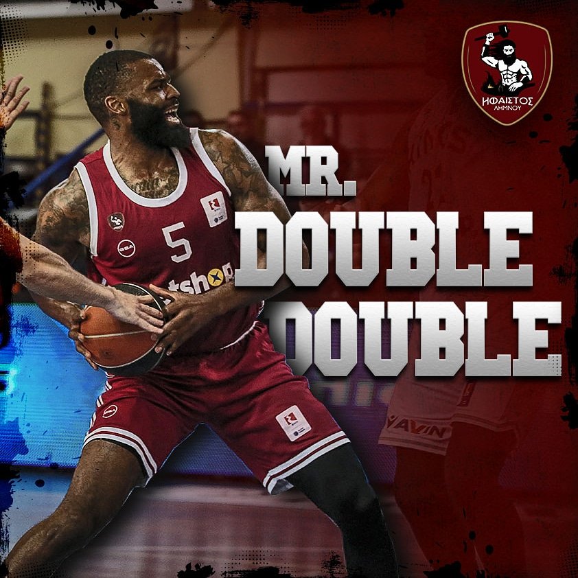 IfaistosBC's tweet photo. What's up mr Double Double? 😎
Ο Σον Έβανς είναι ο κυρίαρχος των αιθέρων στην ΕΚΟ Basket League, με 10 νταμπλ νταμπλ σε 19 αγώνες.
Like a beast!
#ifaistoslimnoubc #limnos #HyngrtForMore #WeAreIfaistos #double_double #Evans #beast https://t.co/KP2KuODxoR
