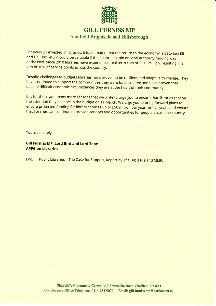 GillFurnissMP's tweet photo. Myself, @johnbirdswords and Lord Tope have written to @RishiSunak to highlight the benefits libraries bring to their communities and calling for greater funding. You can find out more at https://t.co/CHF54jQPyW #FundMyLibrary https://t.co/3A6xFidGiS