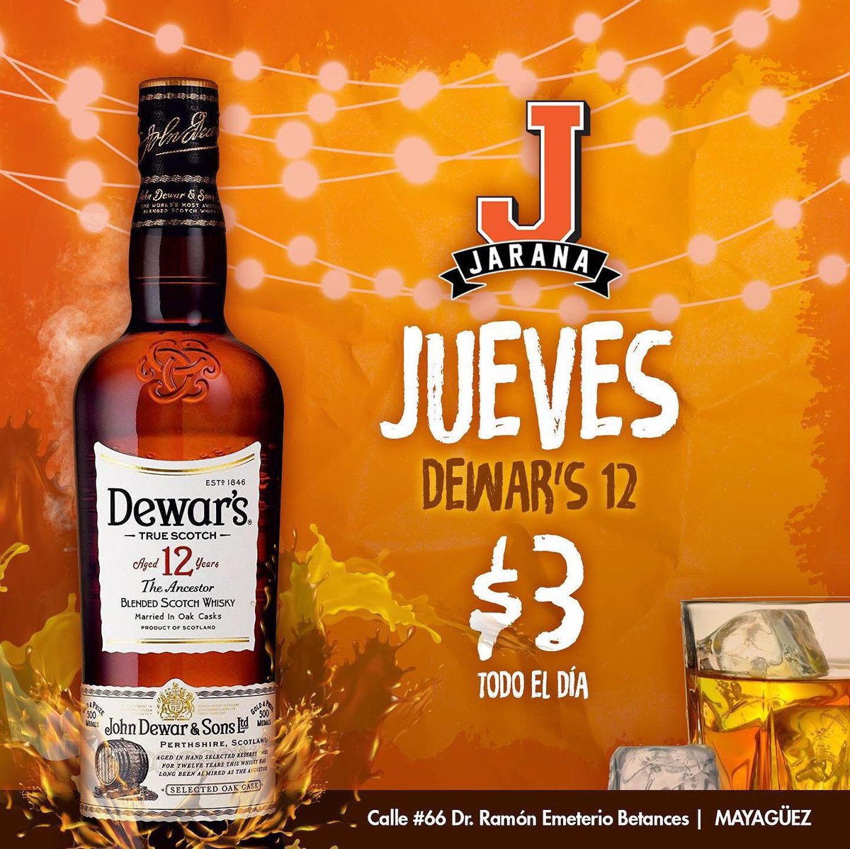 JaranaCollegeB's tweet photo. ❗️Happy hour❗️#jueves
Dewar’s 12 $3 🥃 
Siempre con jugos naturales 🥥 
PERONI / BANQUET
REDDS / BLUE MOON 
2 x $3 🍻 https://t.co/U0UhoIWtAC