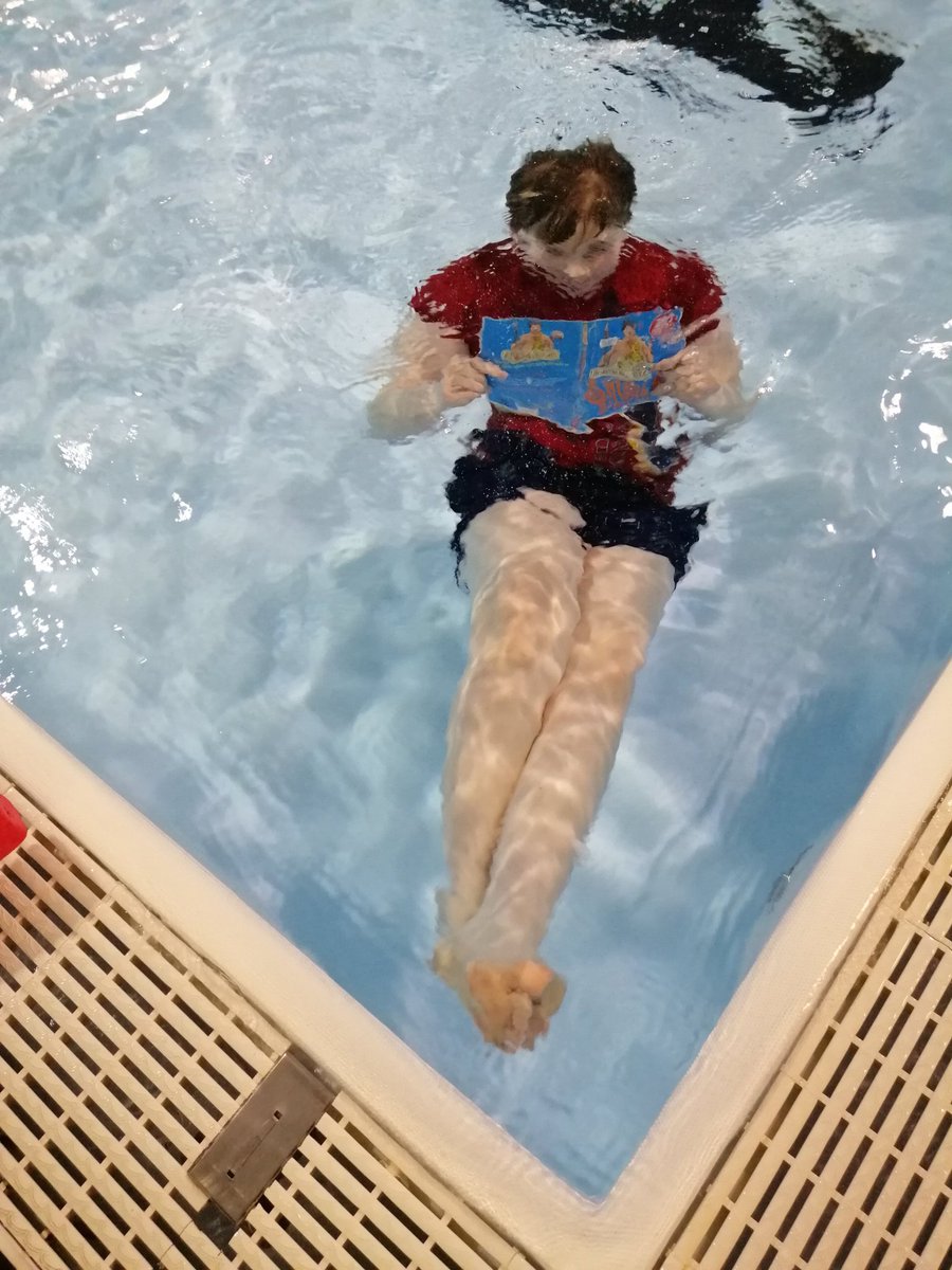 SwAngelat's tweet photo. WBD challenge... Read your book in an unusual place...
@bannps @missWatsonR https://t.co/k9lHsHOrpp