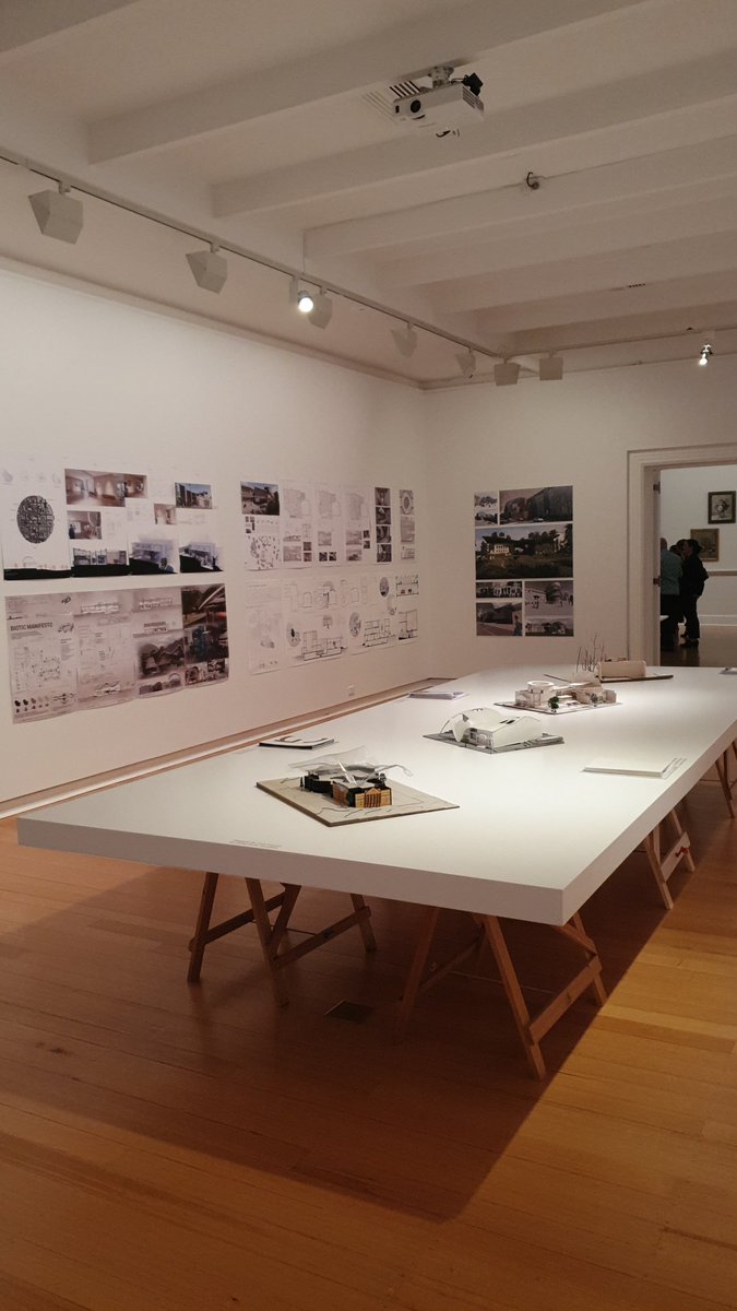 Deakin architecture students exhibiting at Geelong gallery. Great to see our students participating in planning Geelongs future