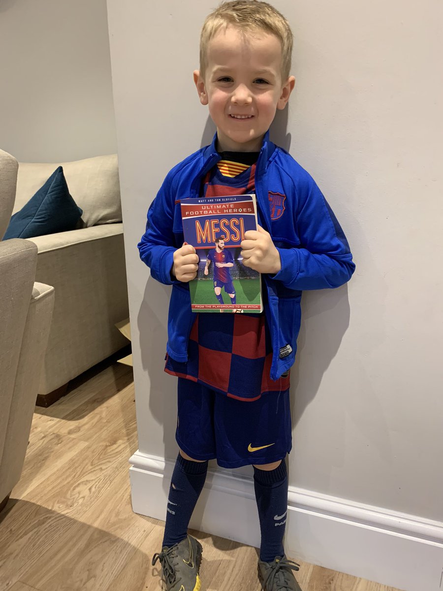 RebeccaLPotter's tweet photo. @TeamMessi my son Zachary for WBD https://t.co/UQZebgDWv5