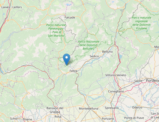TgrRaiVeneto's tweet photo. #5marzo #Belluno #terremoto @INGVterremoti ha rilevato scosse a #Sovramonte alle 6.57 e alle 7.07 a #Pedavena, rispettivamente di magnitudo di 2.8 e 2.0. Alcune chiamate alla sala operativa dei @emergenzavvf di #Belluno per avere informazioni. Nessun danno segnalato #ioseguotgr https://t.co/wyqJnjdCk2