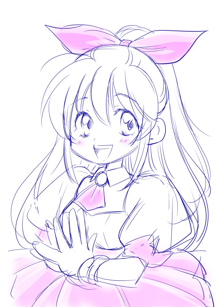「まきさんのオリキャラ シルクちゃん  絵がよく流れてくるので思わず落書き。かわい」|ふしみゆうりのイラスト