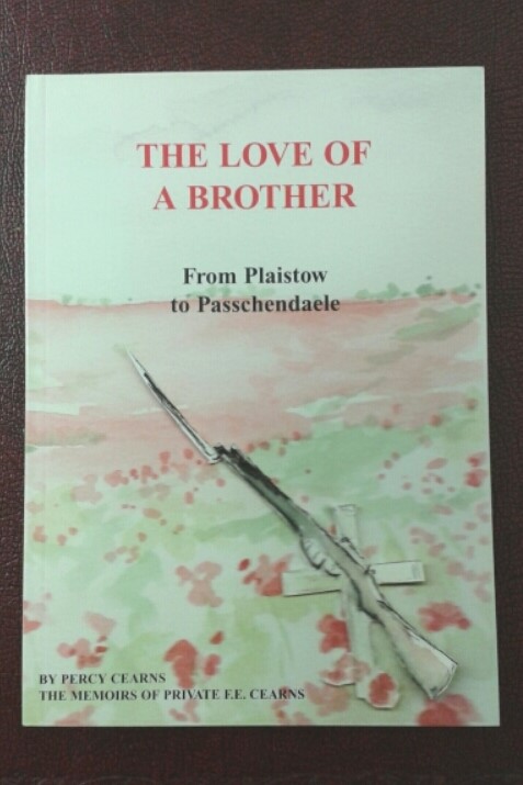 This was donated to us by the family of Pte Fred Cearns, London Regt, who died in Ypres in 1917. Fred's brother Percy wrote the moving memoir at the time but it lay forgotten on the family bookshelves for many years until descendants Martin and Edward published it. #WorldBookDay