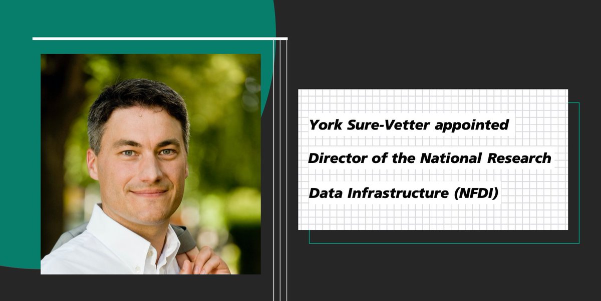 ksri_kit's tweet photo. Congratulations! We are excited that KSRI Director Prof. Dr. York Sure-Vetter has been appointed Director of the German National Research Data Infrastructure (@NFDI_de).
We wish York Sure-Vetter every success in his new position.
#ksri #aifb @KITKarlsruhe
https://t.co/c3XkpPeDeG https://t.co/DoPowUzhyk