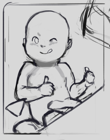 I'm pretty sure that everytime I draw Lou being the precious little BB she is my heart gets bigger and bigger 