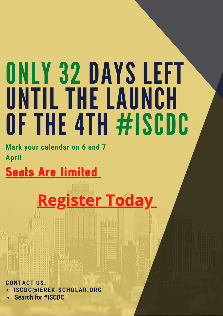 ISCDCs's tweet photo. Ready to send your paper for the peer review process of the 4th international #ISCDC conference?
Submit using the following guide: https://t.co/55BSR8AzLp

Audience members, learners, and delegates can register from here: https://t.co/bsTh9dIVaR
#sustainability #sdgs #Egypt https://t.co/37JvgAqNZb