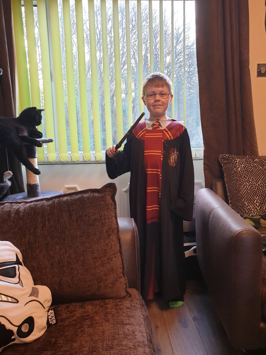 So this one has been up and ready super early for his day at Lockwarts! I'm quite jealous! The activities planned sound absolutely fab! @LockiesCPS