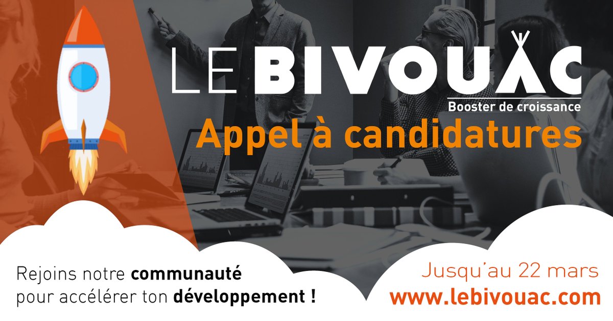 Les candidatures sont toujours ouvertes pour la nouvelle promo de <a href="/lebivouac_/">Le Bivouac</a> ! Envie de te développer, mettre en place ta stratégie de financement ? C'est ici ! 6 mois d'accompagnement pour répondre à tes objectifs ! Postule avant le 22 mars !
👉 lebivouac.com