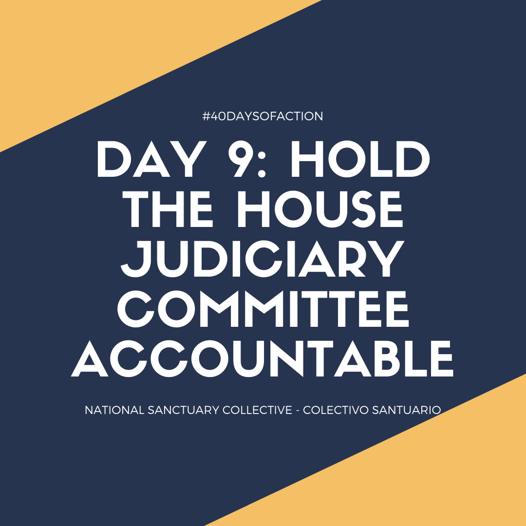 NSC_CS's tweet photo. #40DaysOfAction 2017: most undocumented ppl weren't a priority for deportation & got permission to stay based on family, job & community involvement. Today few get permission to stay, ask the House Judiciary Committee, with ICE oversight, to do their job. https://t.co/jlk4k4xRPt https://t.co/5eedoBol9B