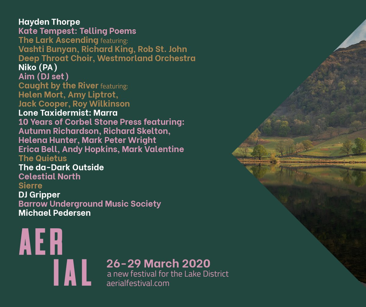 AerialFestival's tweet photo. A limited number of tickets for our sold out @katetempest show will be on sale tomorrow, 9am! https://t.co/o62JxTPpKH 

#Cumbria #LakeDistrict #LiveMoreDoMore #Ambleside https://t.co/J94QGVOBuh