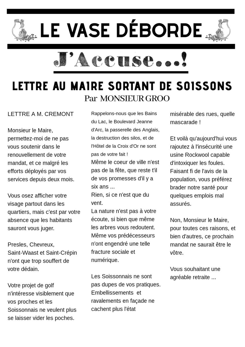 LeVaseDeborde's tweet photo. #soissons #humour #jaccuse https://t.co/MQs9SoNWFq