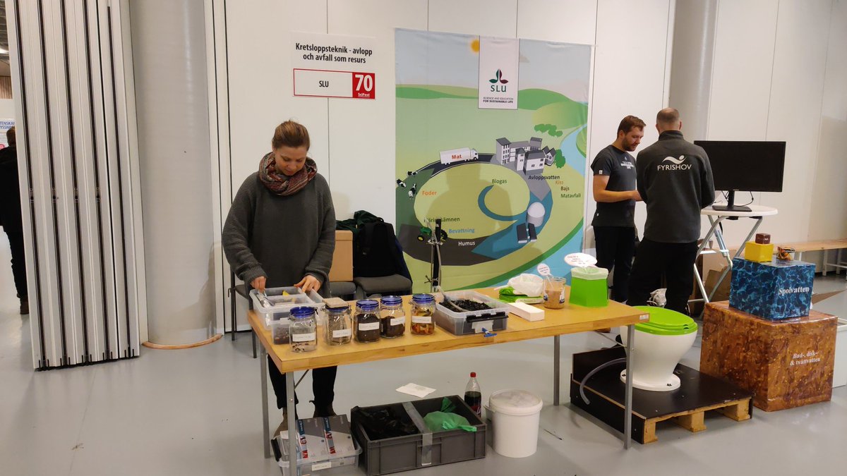 SLU_kretslopp's tweet photo. Stand at scifest in Uppsala showing our research #scifest https://t.co/mujrkSSrym
