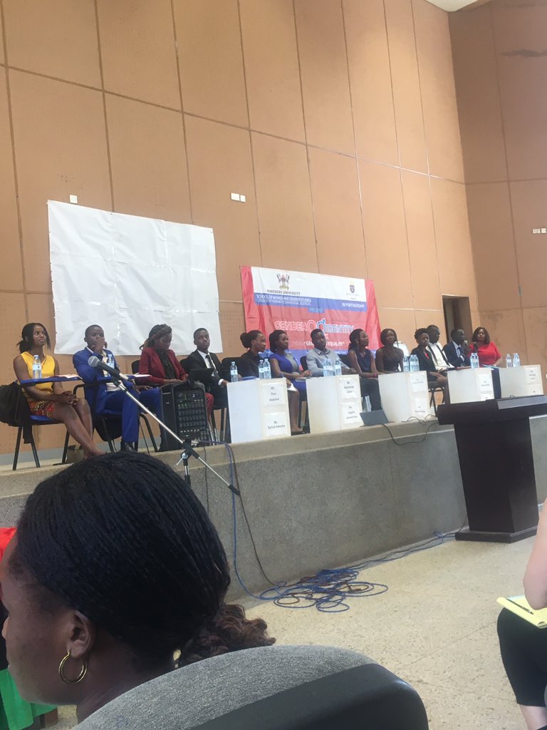 Sharonatyang2's tweet photo. #GenderIdentityWeek organized by School of Women and Gender Studies .Stereotypical beliefs about masculinity and femininity should be dismantled 😠we have men are not physically strong but society expects them to be... https://t.co/zMPnEhMCFJ
