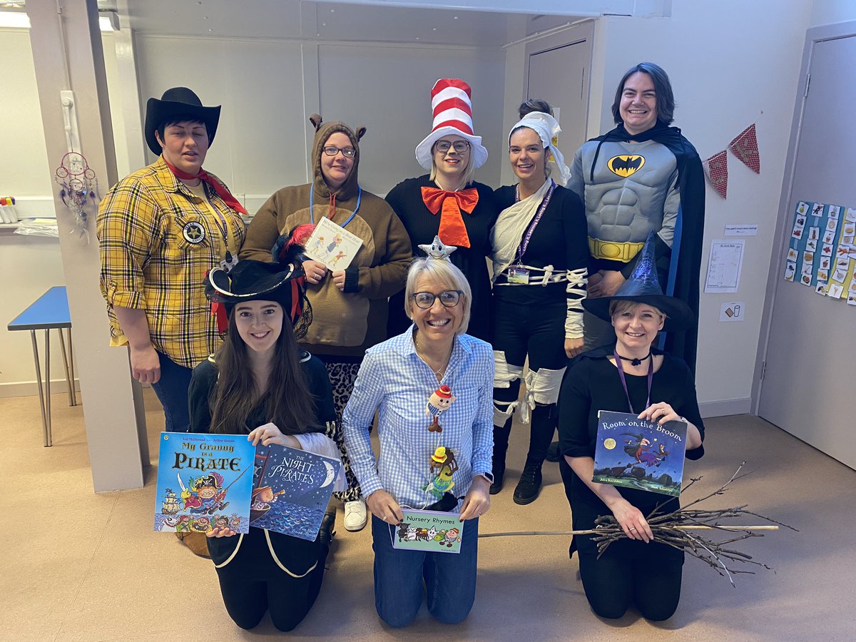 lasswadeps's tweet photo. Our nursery team are ready for some #WorldBookDay2020 celebrations! 🌍 📚 https://t.co/jMFvISU64U