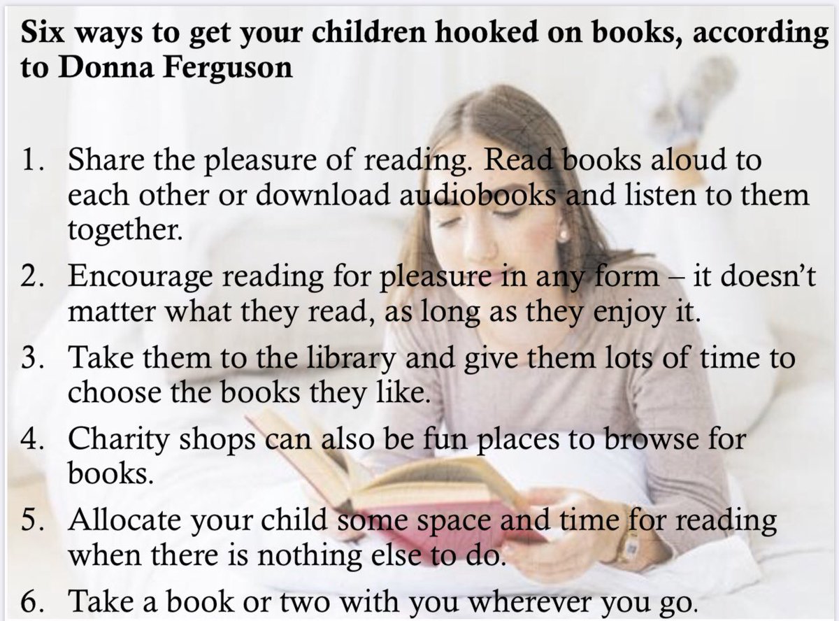 Happy #WorldBookDay ! Struggling to find motivation at home to read? Donna Ferguson at <a href="/guardian/">The Guardian</a> recommends top tips on how to enthuse young readers. <a href="/FlixtonGS/">Flixton Girls School</a> <a href="/fgs_library/">Flixton Girls School Library</a>