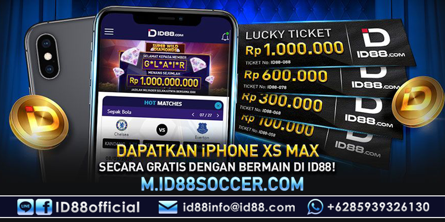 ID8818's tweet photo. Bermain di ID88 dan Menangkan iPhone XS Max Space Gray 64 GB dan Freebet hingga 1 juta rupiah!
Tunggu apalagi? Langsung daftar aja guys!

Link : m. id88soccer .com
WA: +62 85939326130
LINE: ID88official

#id88 #euro2020 #tokyo2020 #jadwaleuro2020 #judionline #judionlineindonesia https://t.co/zBEshTxkU3