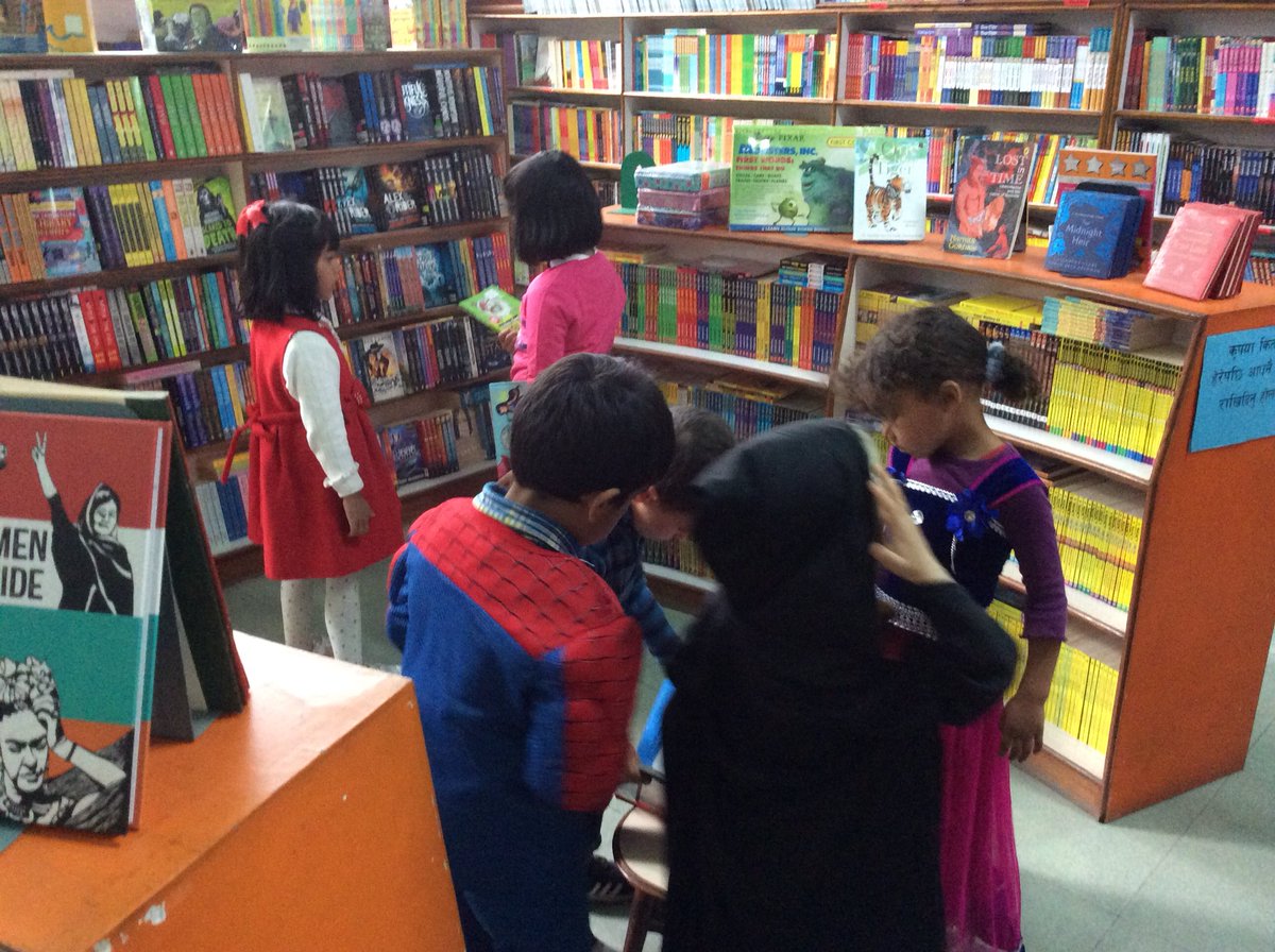 Foundation2TBS's tweet photo. Celebrating World  book day and our topic Shopping by visiting the EKTA book store and buying books for our classroom. https://t.co/p5mSCzfdBi