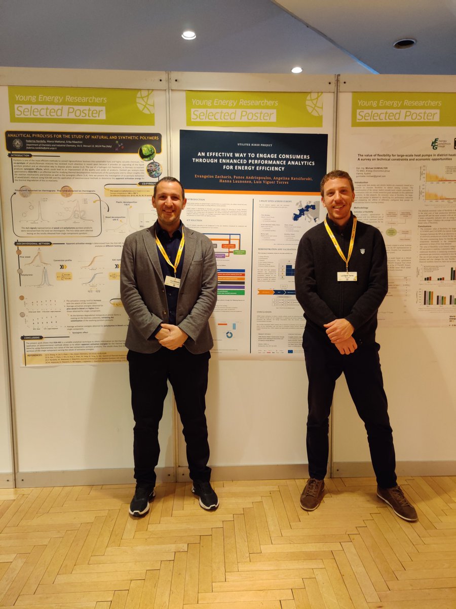 H2020_UtilitEE's tweet photo. Greetings from Wels 🇦🇹! #UtilitEE team all set up at the @OOESV #YoungEnergyResearchersConference #EnergyEfficiency poster section to introduce the ICT solution for #behaviourchange and #energysavings https://t.co/eiSQsLXRiG