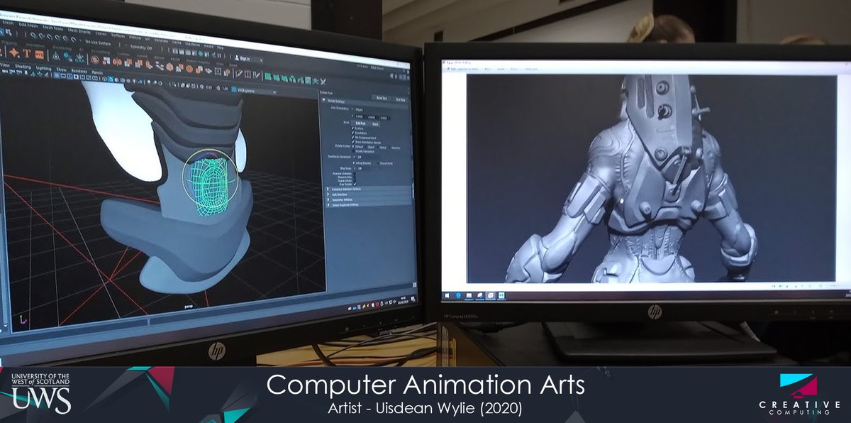 UWSCreativeComp's tweet photo. Uisdean Wylie's WIP for his inspiring main project this year featuring two characters created in Zbrush and Maya to be rendered in Arnold. With sculpting complete it's time for retopo!
#character #artist #sculpt #zbrush #maya #retopo #retopology #3d #computeranimationarts #uws https://t.co/7a1kZ1nMlp