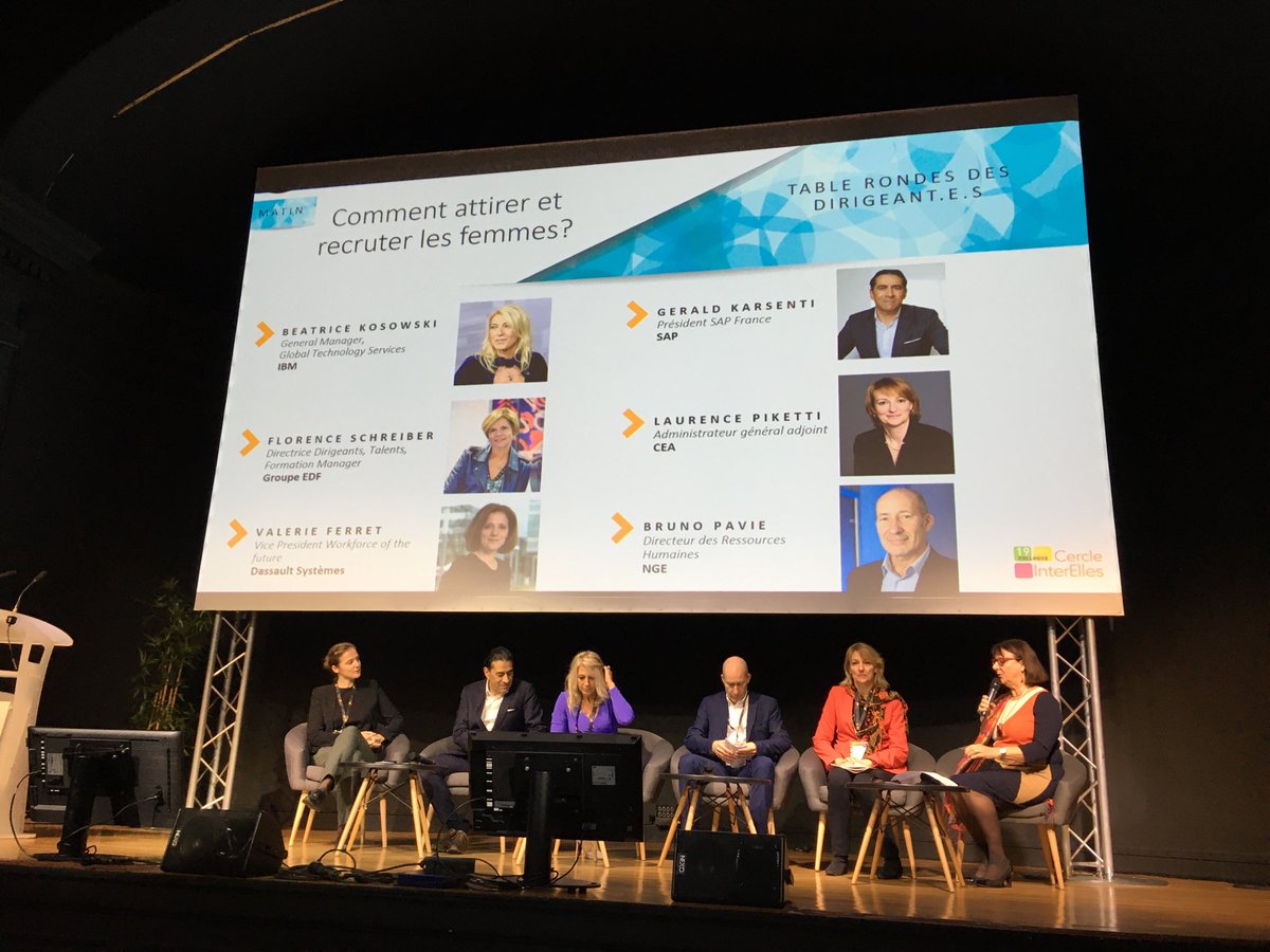 FHacque's tweet photo. 1ère table-ronde #InterL20 
Comment attirer des talents #femmes dans les entreprises technologiques ? https://t.co/a72WH22HhR