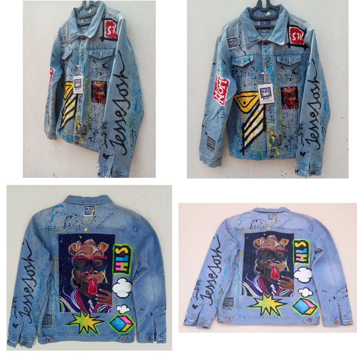 jessejosharts's tweet photo. Wear your black excellence! 😍
HLS fashion..... 💥💣
#Jackets50 #denimjacket #painted #branded #art #fashion https://t.co/5dycGNQNZI