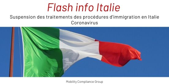 Mobility_Comp's tweet photo. #FlashInfo : Suspension de traitement des procédures d'immigration en #Italie

Pour en savoir plus, rendez-vous sur notre page LinkedIn https://t.co/T0CCTdu1BB

Nos experts sont à votre disposition pour toute question : hello@mobility-compliance.com

#coronavirus #Immigration https://t.co/dtp5gX9gwX