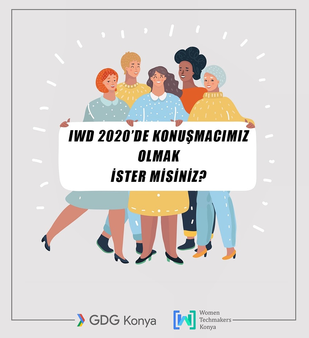 Selamlar 👋 Sonunda merakla beklenen İnternational Women's Day etkinliği geliyor. Bu global etkinlikte bizlerle birlikte olup değerli tecrübe ve bilgilerini paylaşmak istiyorsan hemen aşağıdaki formu doldur 🎉💪
bit.ly/2IjVk4P

#wetogetherrise #ıwd20 #wtmkonya #womentech