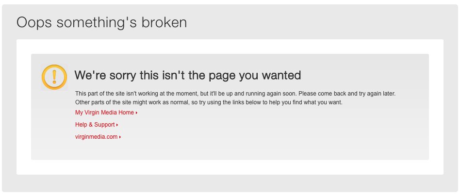 paul_bill's tweet photo. @virginmedia internet is down in Poole, and your system status page is not working. What are the chances of getting it back online soon? https://t.co/VPjHHfxrXz