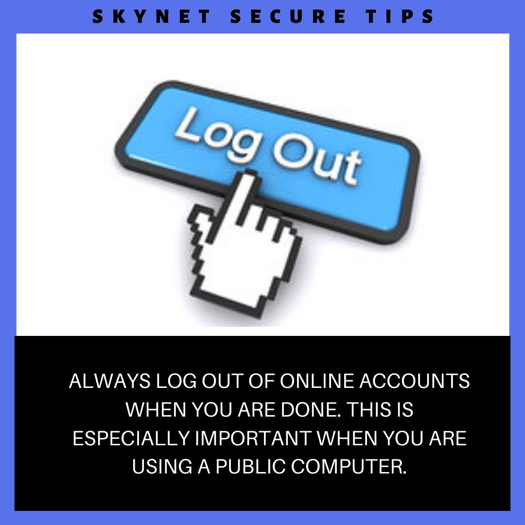 Here's a tip from the 'Skynet Secure Tip Series' #SecureWithSkynet
#cybersecurity #skynetsecuresolution #security #internet #technology #digitalworld #awareness #tech #ethicalhacking #cybercrime