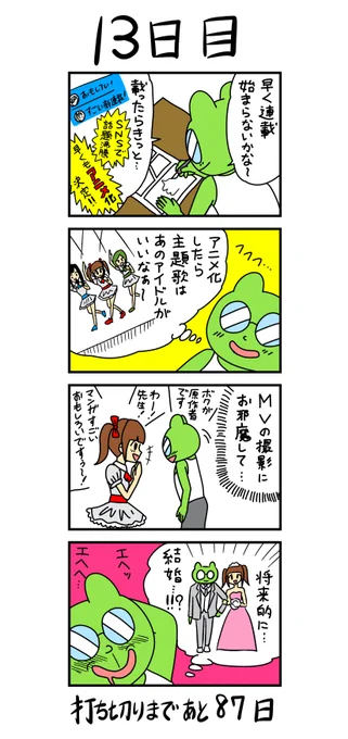 「100日後に打ち切られる漫画家」
13日目 