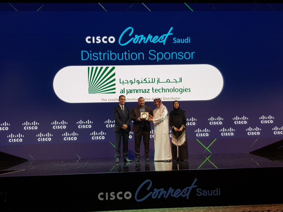 BaraaMohammadSY's tweet photo. Our team is pleased to welcome you at #AlJammaz Technologies stand on tge second day of Cisco Connect Saudi Arabia 2020 &amp; introduce #Cisco demo &amp; #solutions 
#CiscoConnectSaudi
#SB #SmallBusinesses #DCC2020 #CiscoDistEMEAR #exginge 
@imsidahmad
@najjar_malek https://t.co/KzoTvdyaZR