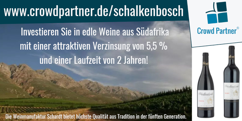 CrowdPartner_de's tweet image. crowdpartner.de/schalkenbosch
Das Leben ist zu kurz, um schlechten Wein zu trinken (Goethe)
#crowdfunding #crowdinvesting #crowdpartner #wein