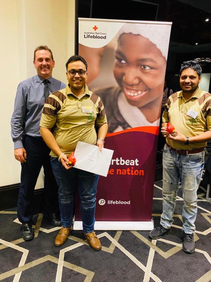 insanshobha's tweet photo. Happy to share Shah Satnam Ji Green S Welfare Force Wing, is awarded an appreciation letter for its contributions of 234 blood donations to the Australian community at Red Cross Australia’s annual awards function.Thanks to St Dr @Gurmeetramrahim Singh Ji Insan for his teachings. https://t.co/xaPpsvs3vI