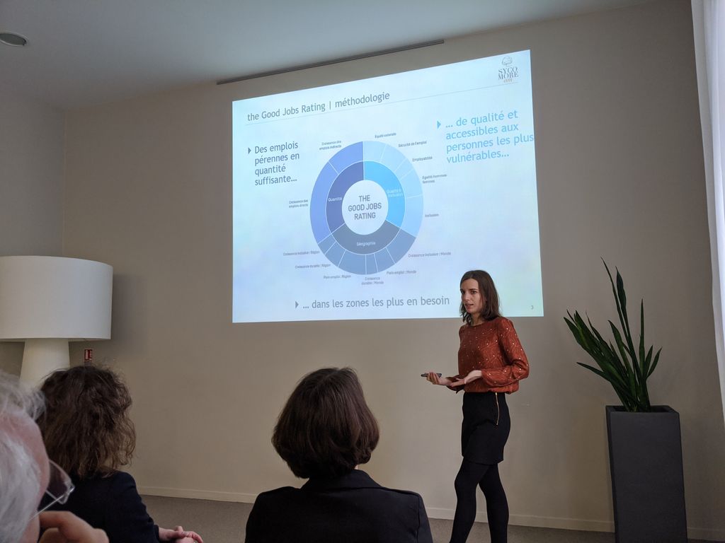 TheGood_Economy's tweet photo. Sara Carvalho de Oliveira @SycomoreAM speaking today about how our #GoodJobsRating is integrated into their company analysis. Our new #data #analytics tool is applicable to all #employers. #responsibleinvestment #responsibleinvesting #assetmanagers https://t.co/tNaEGzYd2a https://t.co/Wvf1lYQ9Im