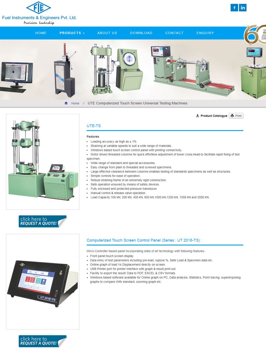 SamconLtd's tweet image. Touch Screen Universal Testing Machines, Manufacturer, Kolhapur, India.

UTE Computerized Touch Screen Universal Testing Machines, Universal Testing Machines, Manufacturer, Supplier, Kolhapur, Maharashtra, India.