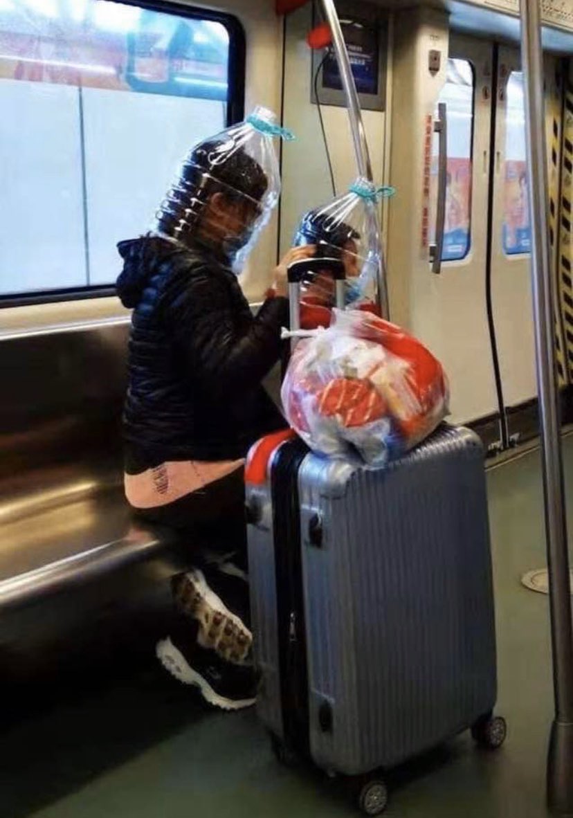 PCMe10's tweet image. Got my mask sorted for work this evening to protect myself from #COVID19 #coronavirus #genius