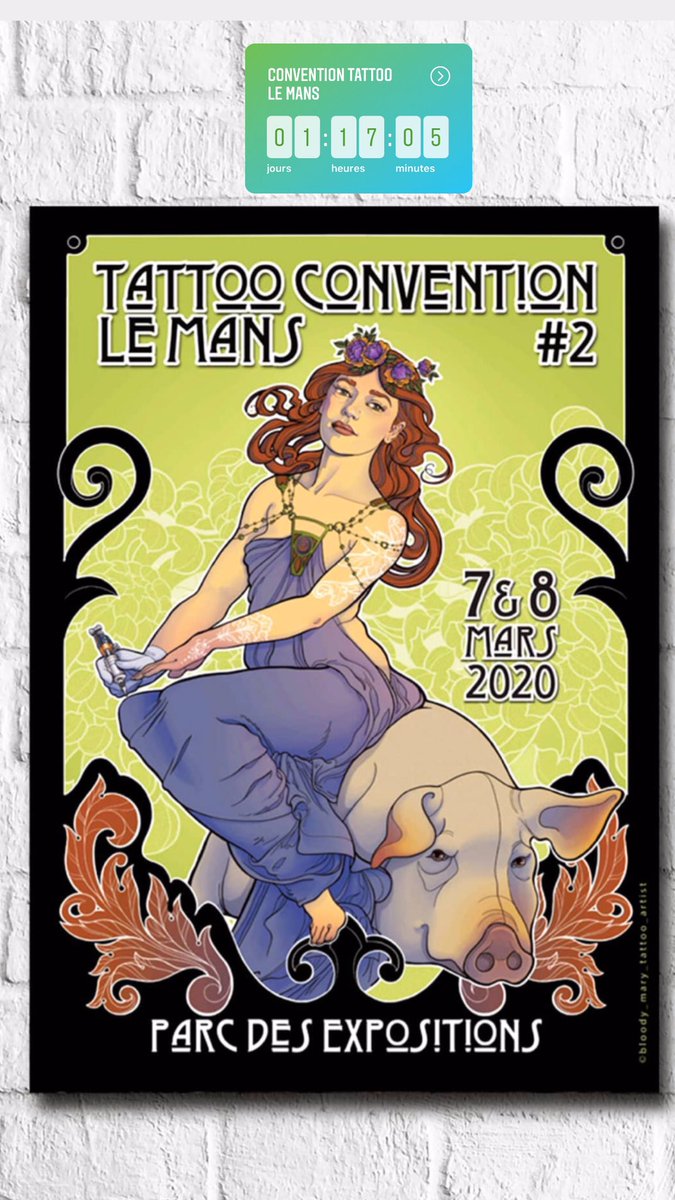 convtattooLM's tweet photo. Hello a tous ! Les préventes internet sont finies. Il reste cependant des places chez @Cultura Le Mans jusqu à vendredi 17h. Après ce sera au guichet 🙂 #conventiontatouages #tattooconvlemans #lemans https://t.co/6rQePKo6aL