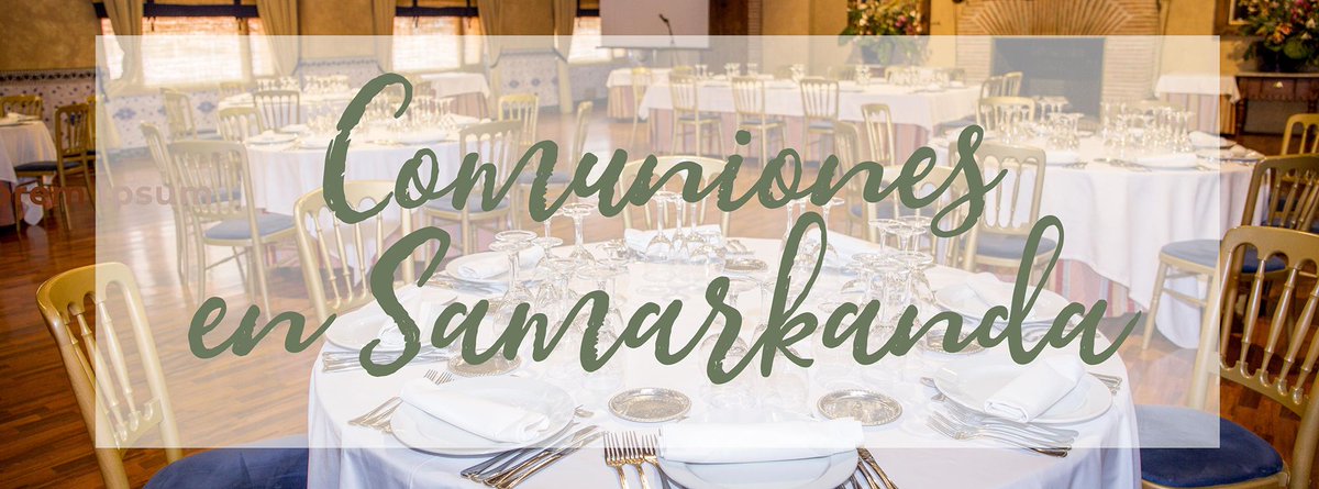 Si quieres marcar la diferencia en el día más importante para tus hijos, ¡no lo dudes!, ven a celebrar su comunión a Samarkanda 😀 Más información:
buff.ly/3ausmLE #VenaSamarkanda #PrimeraComunión